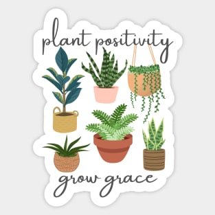 Uplifting Positive Plant Affirmation Spiritual Sticker
